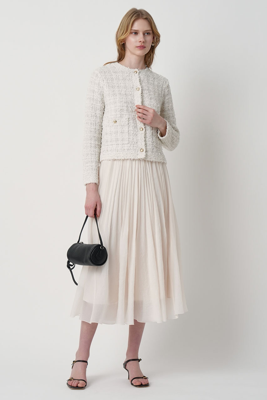 ANAYI(アナイ)｜マルティプルニットツイードジャケット/ベージュ の