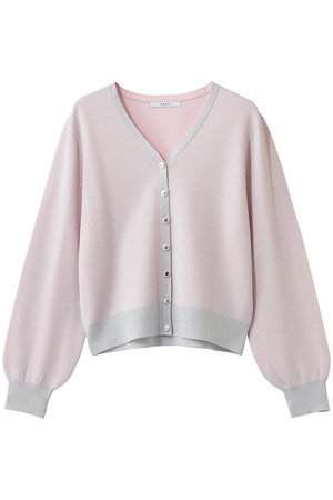 アナイ/ANAYIのシアーラメダブルウィーブVカーディガン(110300/110303)