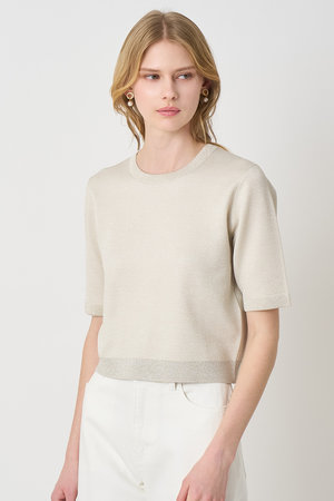 アナイ/ANAYIのシアーラメダブルウィーブプルオーバー(110300/110301)