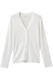 アセテートポリエステルVカーディガン アナイ/ANAYI ホワイト