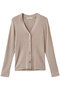 アセテートポリエステルVカーディガン アナイ/ANAYI ベージュ