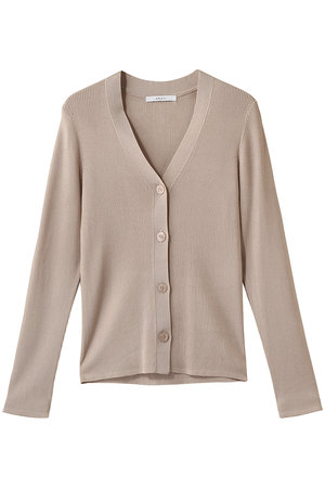 アナイ/ANAYIのアセテートポリエステルVカーディガン(110300/110303)