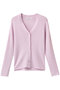 アセテートポリエステルVカーディガン アナイ/ANAYI パープル