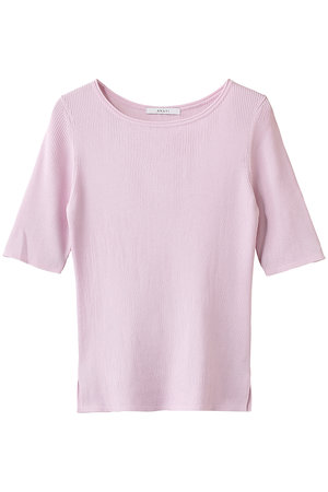 アナイ/ANAYIのアセテートポリエステル半袖プルオーバー(110300/110301)