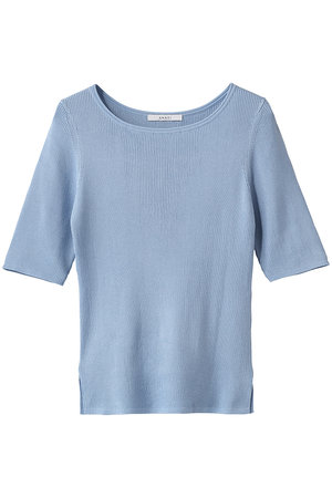 アナイ/ANAYIのアセテートポリエステル半袖プルオーバー(110300/110301)