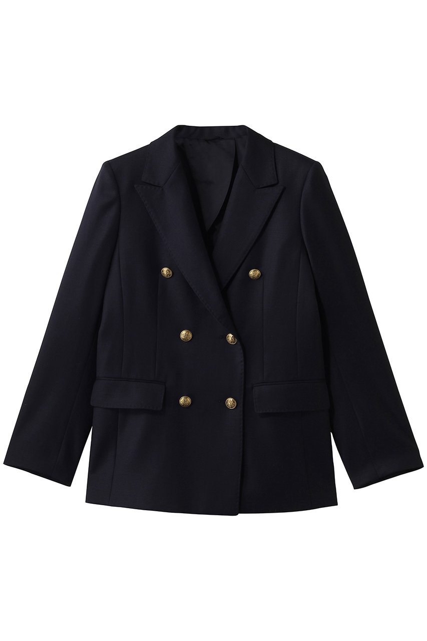 アナイ/ANAYIのウールオックスダブルジャケット(ネイビー/10261710080-65-380)