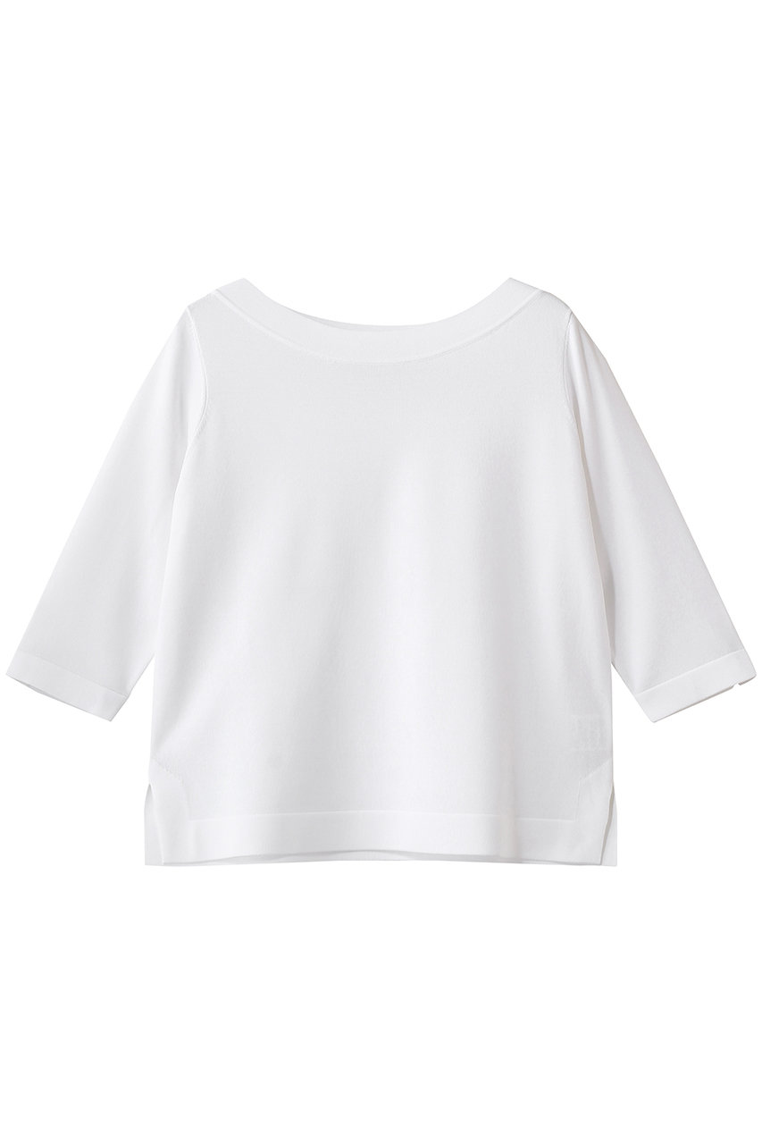 アナイ/ANAYIのスリーブ釦ボートネックプルオーバー(ホワイト/10261816890-95-380)