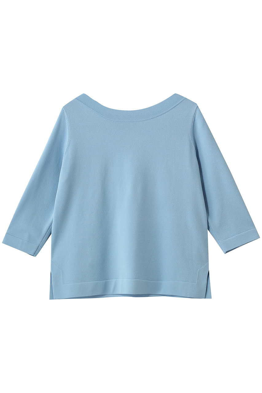 アナイ/ANAYIのスリーブ釦ボートネックプルオーバー(ブルー/10261816890-95-380)