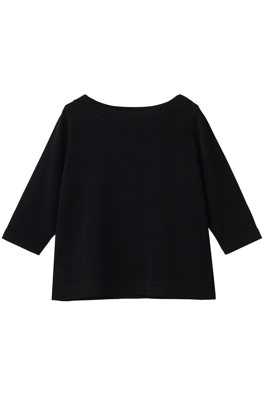 アナイ/ANAYIのスリーブ釦ボートネックプルオーバー(ブラック/10261816890-95-380)