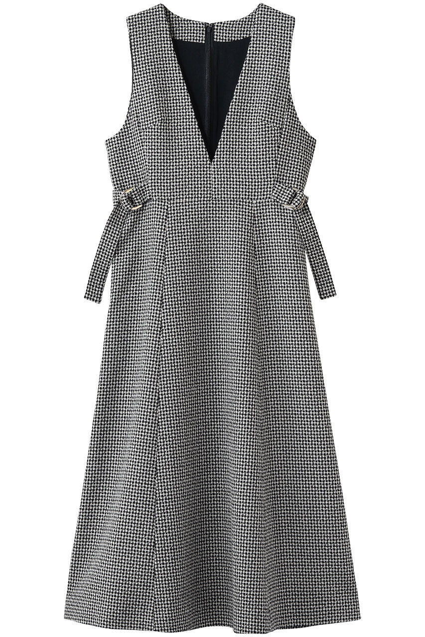 アナイ/ANAYIのドビーツィードジャンパーワンピース(ブラック/10261114310-98-380)