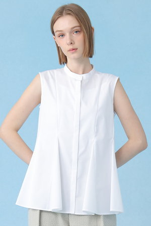 アナイ/ANAYIのコットンポリブロードマチフレアブラウス(110400/110403)