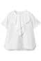 コットンポリブロードラッフルブラウス アナイ/ANAYI ホワイト
