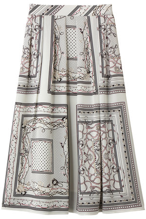 アナイ/ANAYIのスカーフプリントタックスカート(110700/110703)