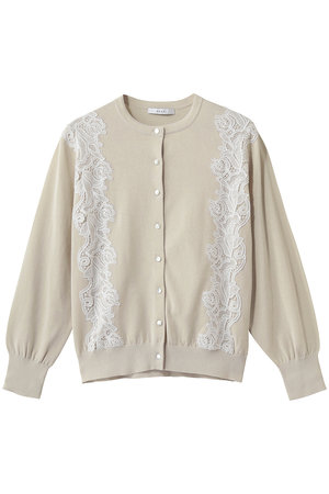 アナイ/ANAYIのレースラインコットンナイロンカーディガン(110300/110303)