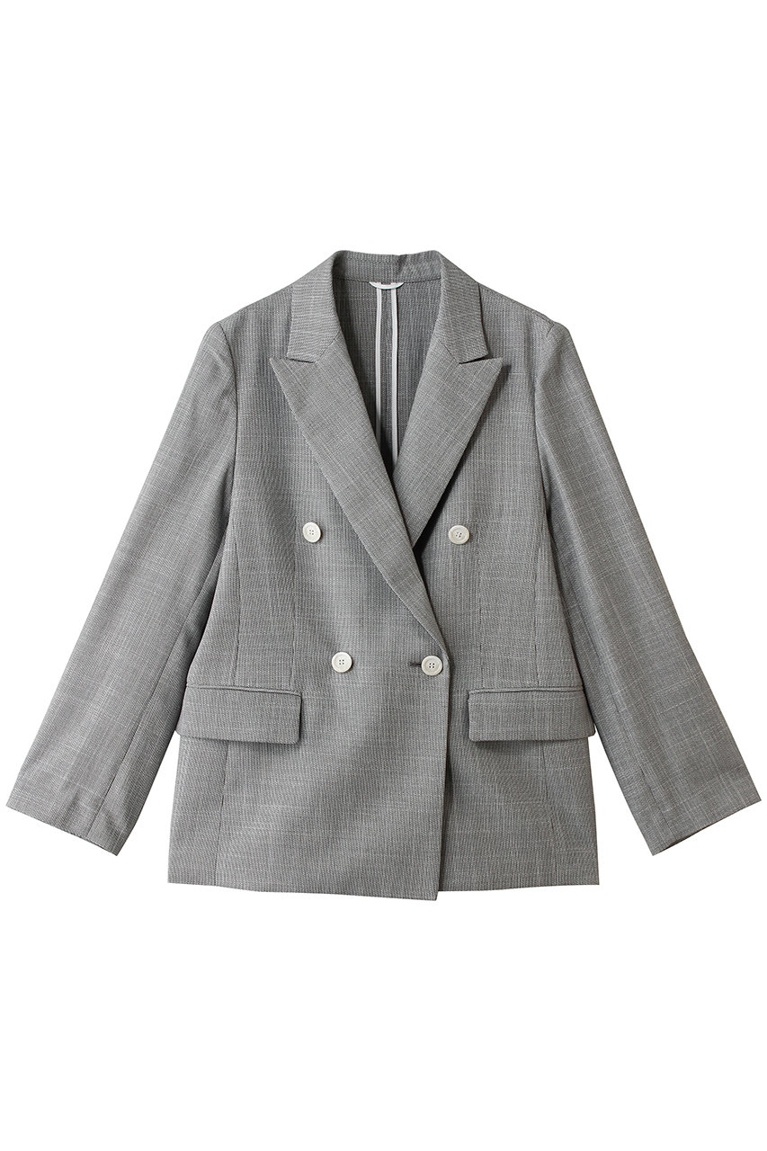 アナイ/ANAYIのスラブドビーテーラードジャケット(ライトグレー/10261110350-91-380)