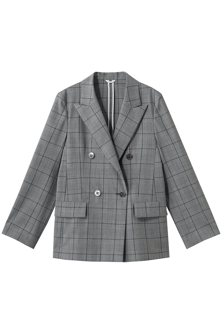 グレンチェックテーラードWジャケット