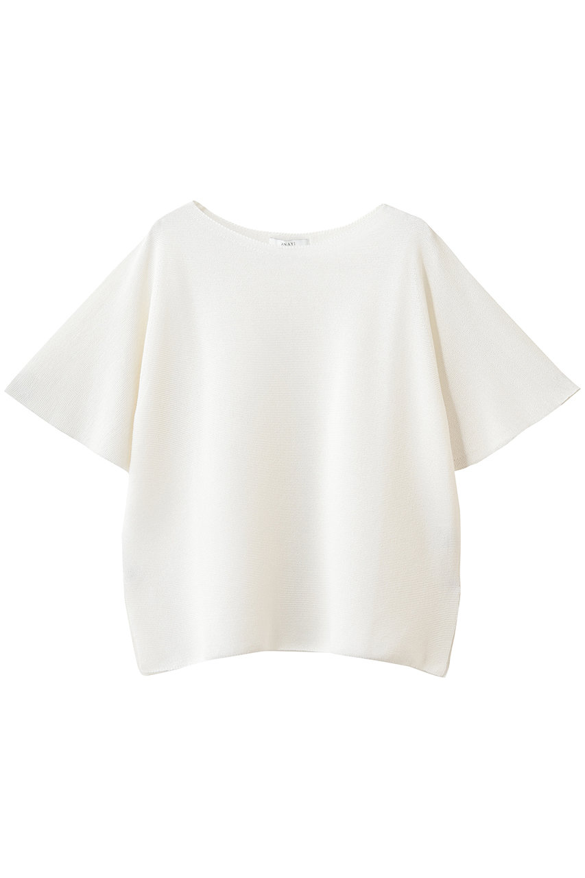 アナイ/ANAYIの和紙ガーターフレアスリーブプルオーバー(ホワイト/10261816970-01-380)
