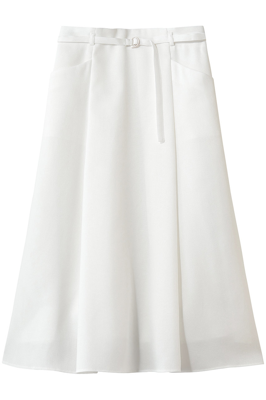 アナイ/ANAYIのドライオックスベルト付タックスカート(ホワイト/10261711270-01-380)