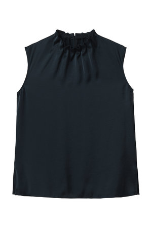 アナイ/ANAYIのヴィンテージサテンスタンドブラウス(110400/110403)