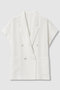 カラミリネンライクフレンチスリーブジャケット アナイ/ANAYI ホワイト