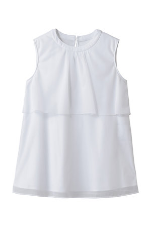 アナイ/ANAYIのトリコットオーガンレイヤードプルオーバー(110100/110101)