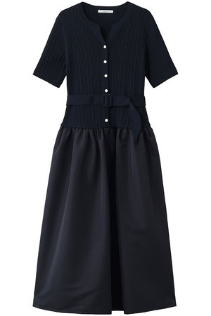 アナイ/ANAYIのグログランコンビベルト付ワンピース(110500/110502)