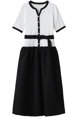 アナイ/ANAYIのグログランコンビベルト付ワンピース(110500/110502)