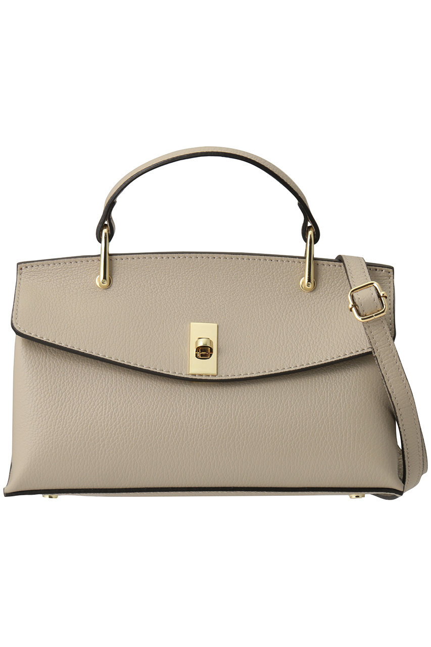 アナイ/ANAYIのIシュリンク革トップハンドルBAG(ベージュ/10262818010-15-010)