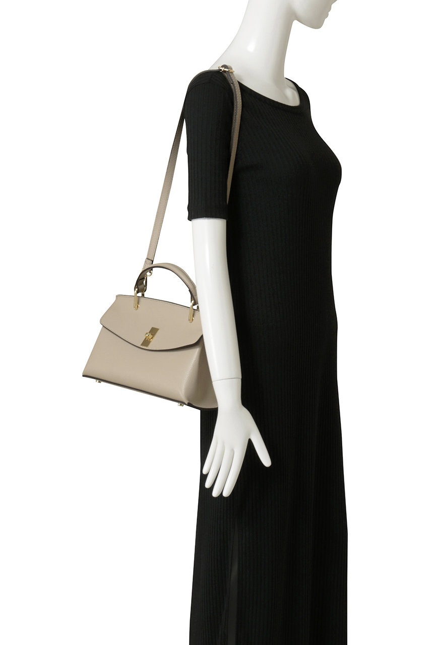 ANAYI(アナイ)｜Iシュリンク革トップハンドルBAG/ベージュ の通販