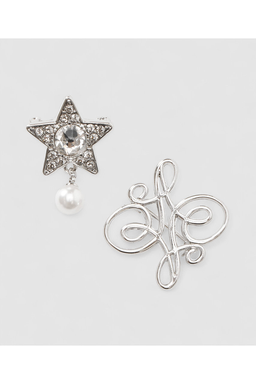 ロゴモチーフ×スターブローチ