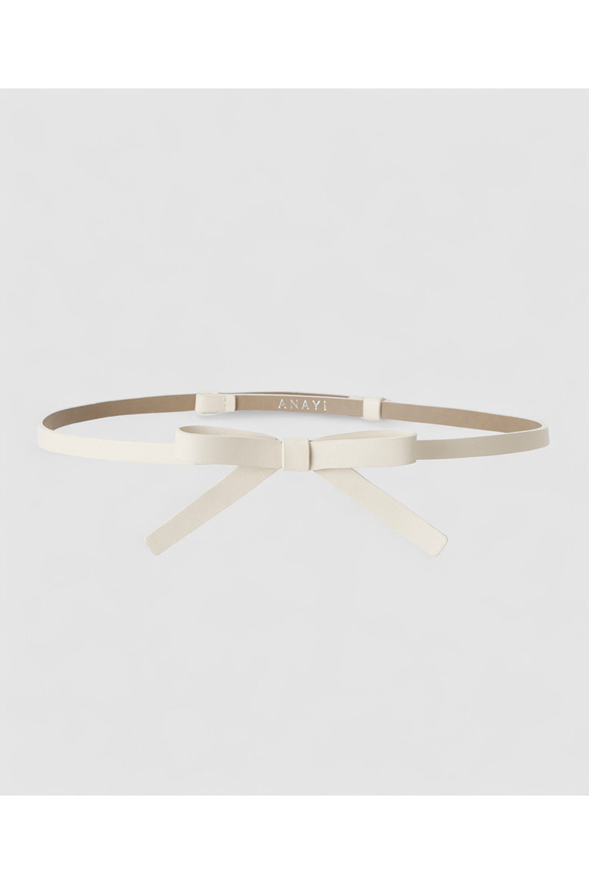 アナイ/ANAYIのリボンスライドベルト(オフホワイト/10261618010-02-010)