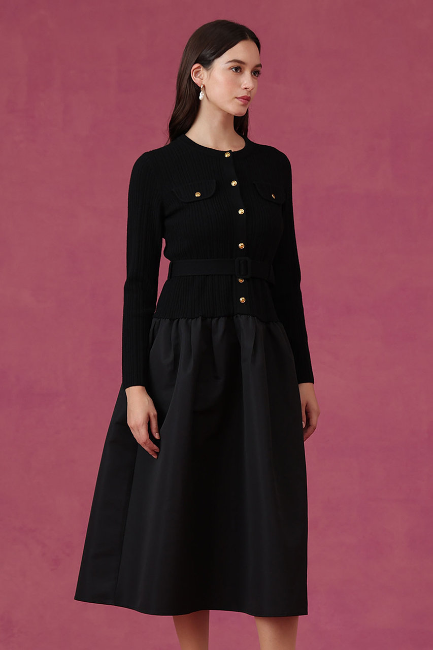 ANAYI(アナイ)｜【予約販売】グログランコンビベルト付き ワンピース