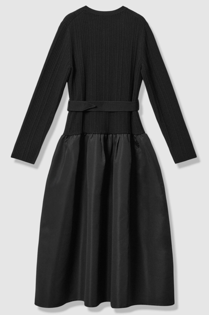 ANAYI(アナイ)｜【予約販売】グログランコンビベルト付き ワンピース