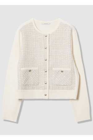 アナイ/ANAYIの【予約販売】【Eternal Line 2026】ツイードコンビブルゾン カーディガン(110300/110303)