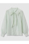 【Eternal Line 2026】シアーオーガンボウタイ ブラウス アナイ/ANAYI ミントグリーン