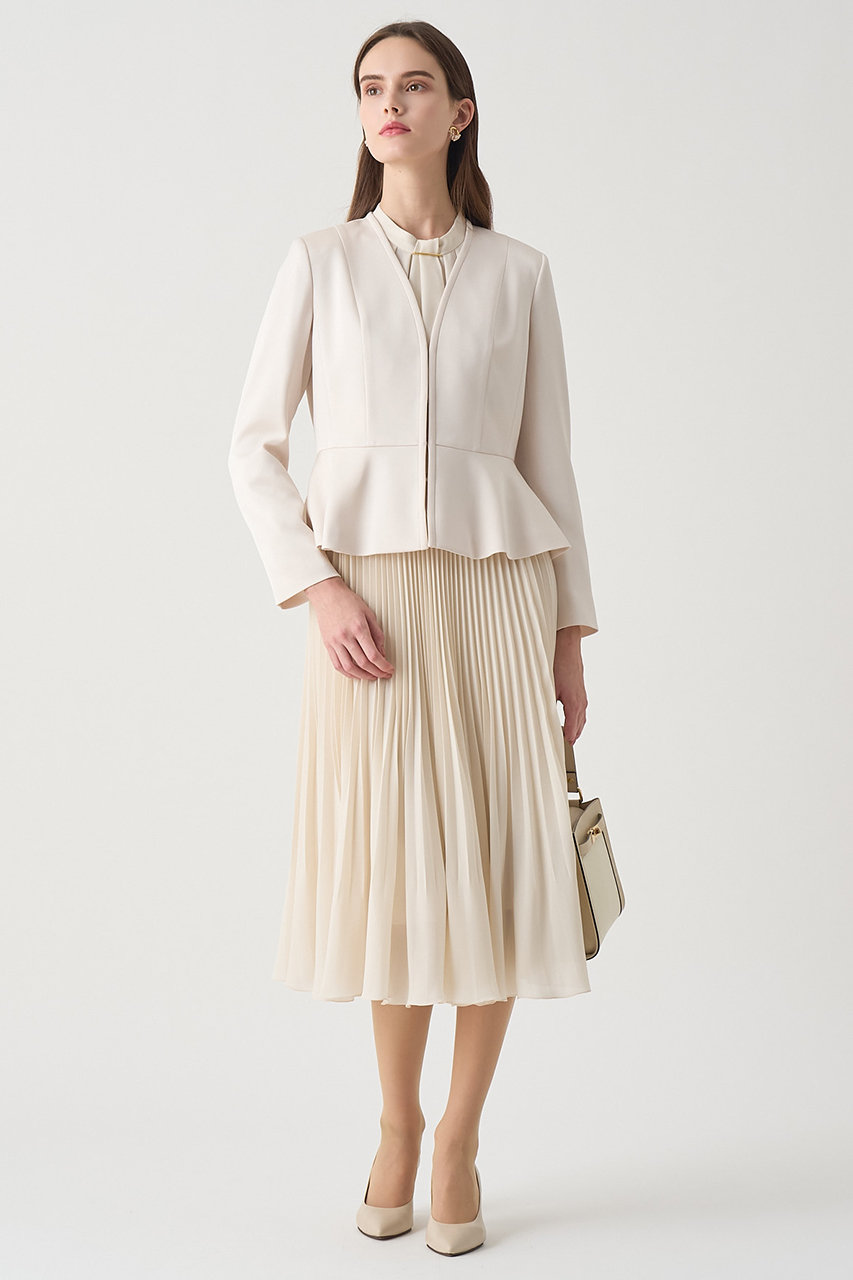 ANAYI シアードビープリーツ スカート 2024ssアイボリー 36 ANAYI（アナイ）の「シアードビープリーツ スカート（スカート）」 - WEAR