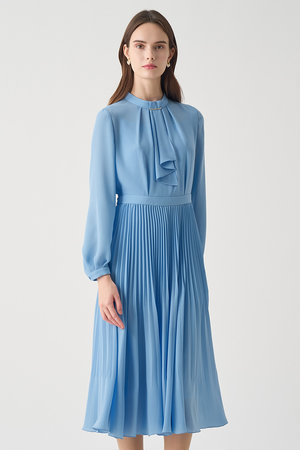 アナイ/ANAYIの【Eternal Line 2026】シアードビープリーツボウ ワンピース(110500/110503)