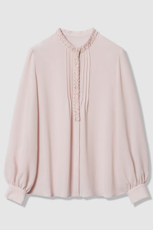 アナイ/ANAYIの【Eternal Line 2026】ジョーゼットテクニカル刺繍 ブラウス(110400/110403)