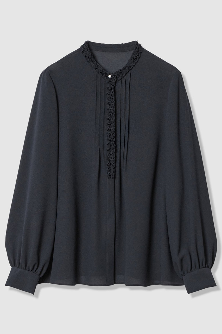 アナイ/ANAYIの【Eternal Line 2026】ジョーゼットテクニカル刺繍 ブラウス(ネイビー/10261713050-41-380)