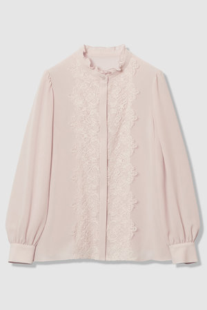 アナイ/ANAYIの【Eternal Line 2026】ジョーゼットレースコンビ ブラウス(110400/110403)