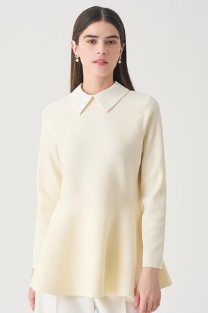 アナイ/ANAYIの【Eternal Line 2026】サテン使いフレアヘム プルオーバー(110300/110301)