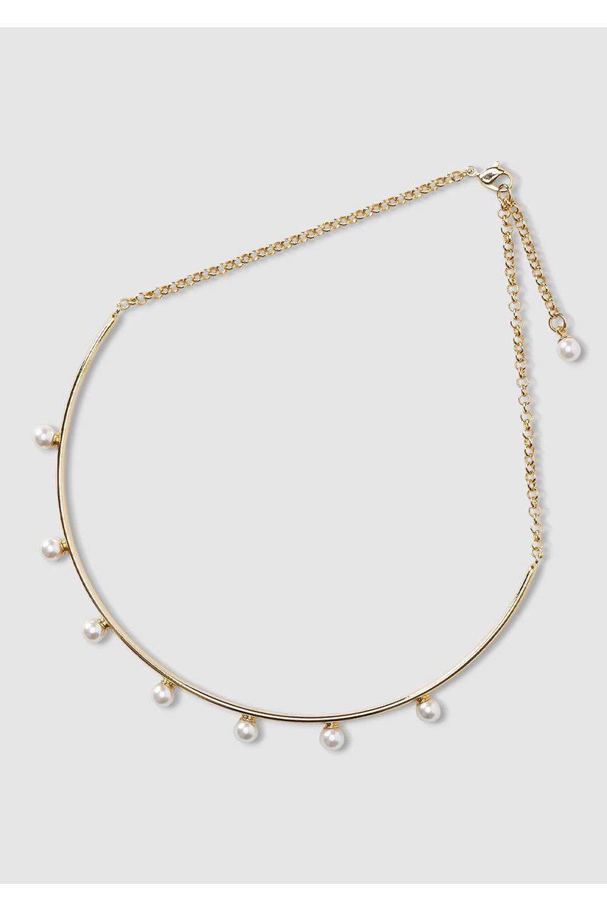 アナイ/ANAYIの【Eternal Line 2026】パールプレートチョーカーネックレス(ゴールド/10261118030-30-010)