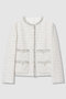 【予約販売】【Eternal Line 2026】プレイドツイードノーカラー ジャケット アナイ/ANAYI ホワイト