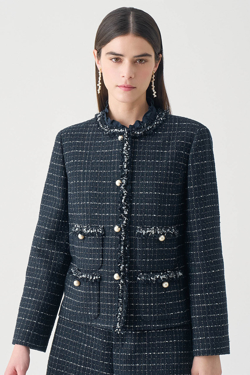 anayi 38 ツイード ANAYI ジャケット ノーカラージャケット 「セットアップ対応商品