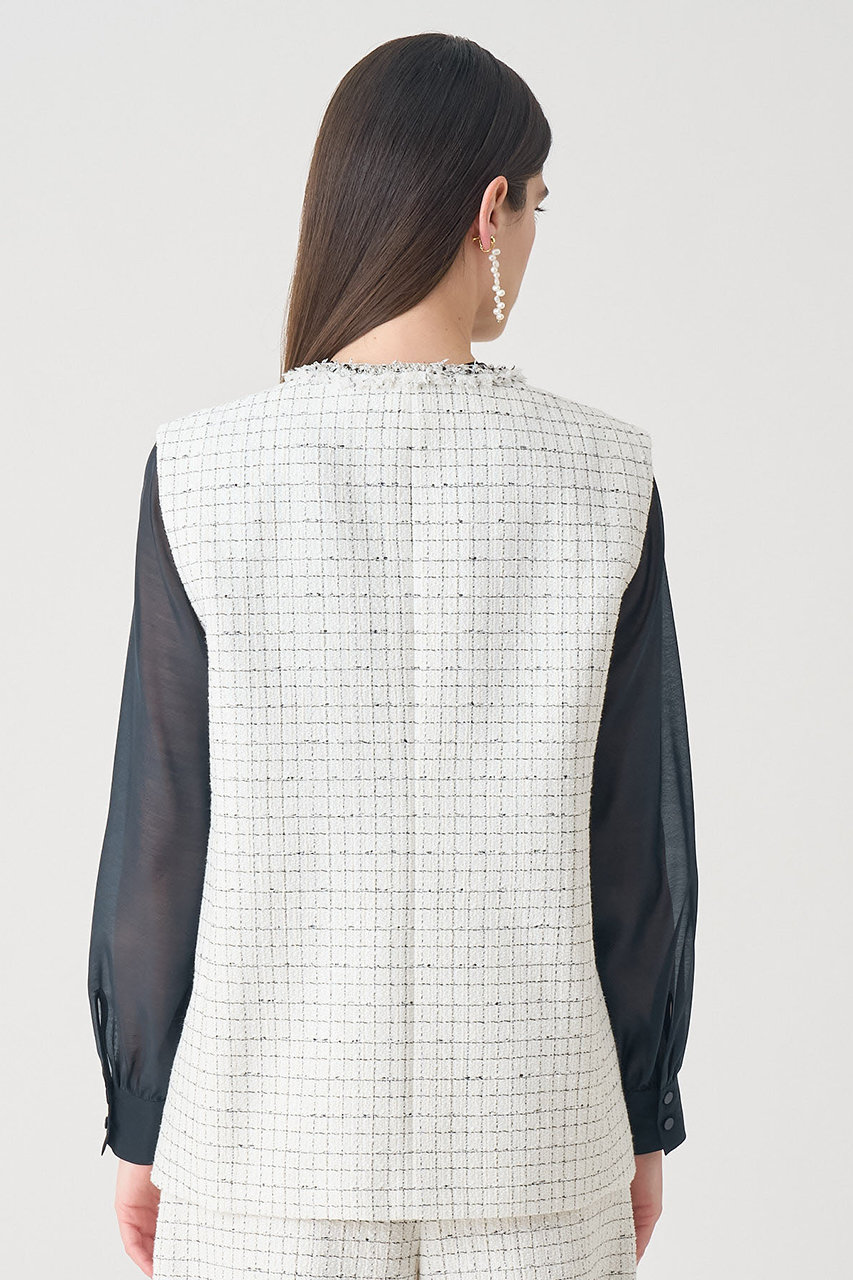 ANAYI✨アナイ ホワイト ツイード ベスト ANAYI(アナイ)｜【予約販売】【Eternal Line 2026】プレイドツイードV