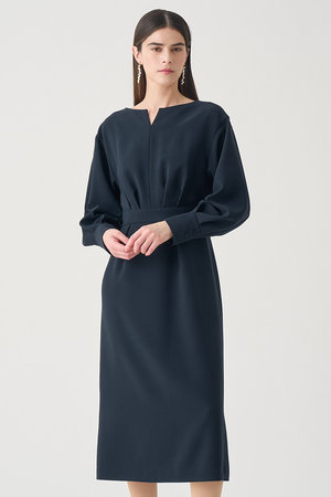 アナイ/ANAYIの【予約販売】【Eternal Line 2026】ストレッチクロスキーネック ワンピース(110500/110503)