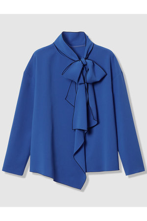 アナイ/ANAYIの【予約販売】【Eternal Line 2026】ストレッチクロス配色ボウタイ ブラウス(110400/110403)