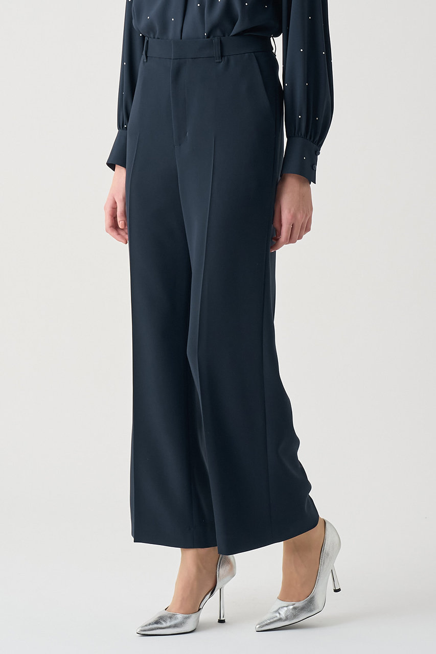 ANAYI ストレッチサテンカーゴパンツ ネイビー 36 ANAYI ストレッチ