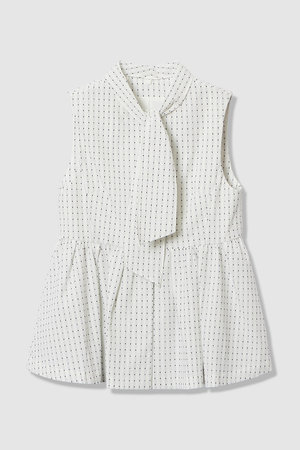 【予約販売】【Eternal Line 2026】ドットジャガードペプラムジレ ブラウス