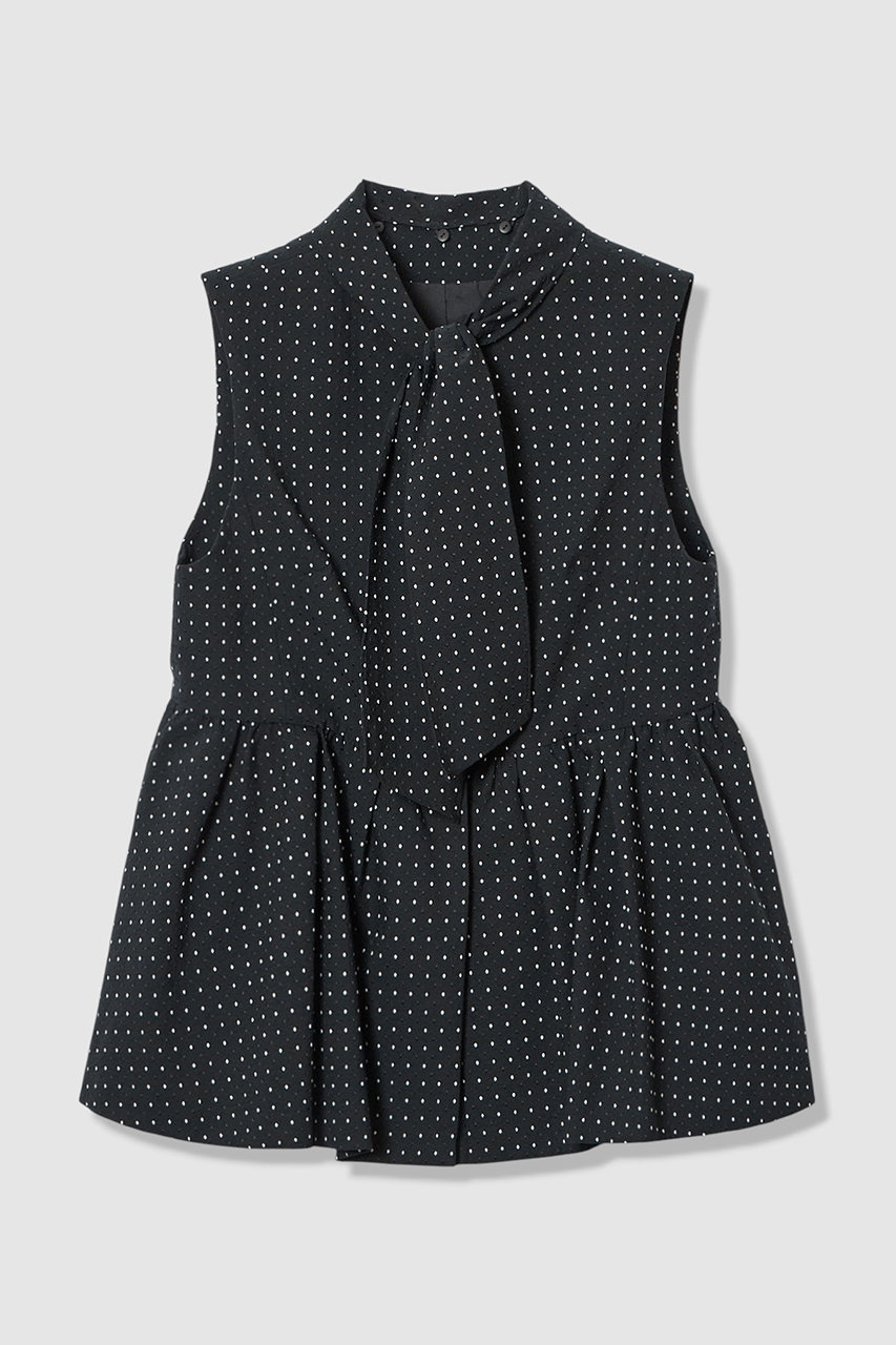 アナイ/ANAYIの【予約販売】【Eternal Line 2026】ドットジャガードペプラムジレ ブラウス(ブラック/10261113090-95-380)